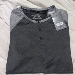 Matix Charcoal and Heather Gray short Sleeve Shirt